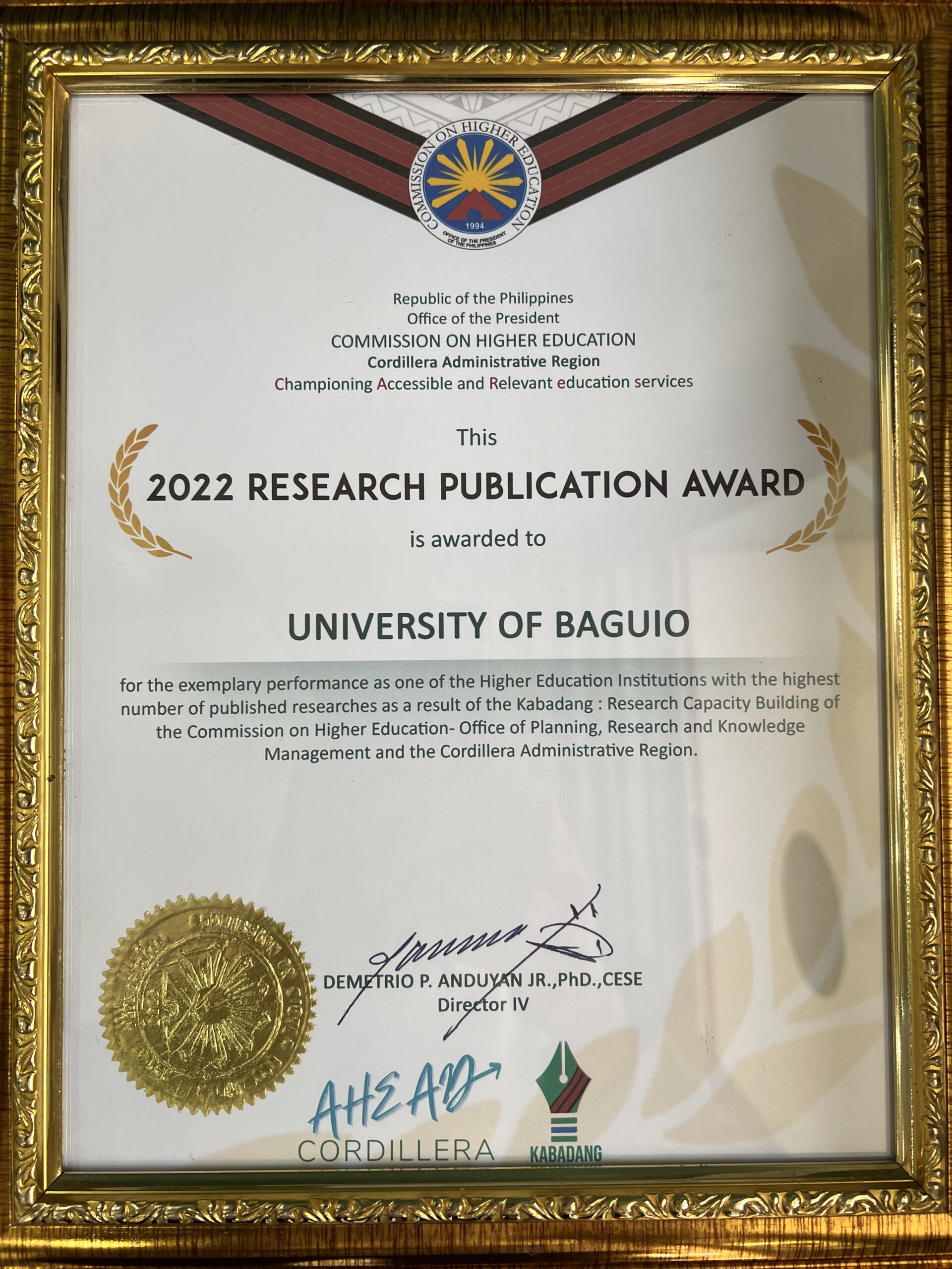 2022 Research Publication Award